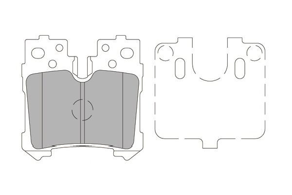 KAVO PARTS Piduriklotsi komplekt,ketaspidur BP-9138